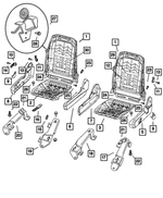 ZZ461J3AB - : Seat Adjuster Shield, Power for Mopar Image