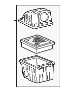 1F2013320 - Engine: Air Cleaner Assembly for Mazda: B2300, B3000 Image