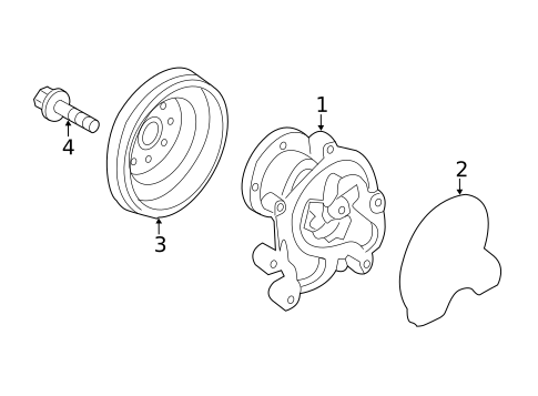 Water Pump for 2012 Hyundai Genesis #0