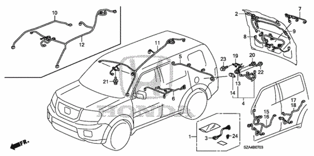 Wire Harness (4) for 2010 Honda Pilot #0