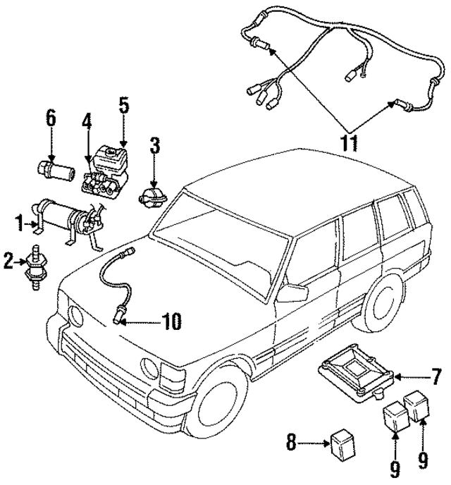 1990 – 1995 Land Rover Accessory Power Relay PRC8531