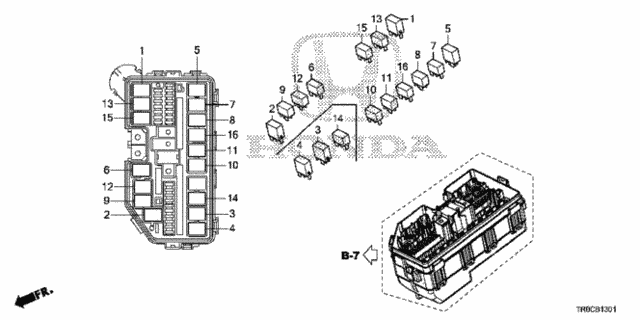 Control Unit (Engine Room) (2) for 2015 Honda Civic #0