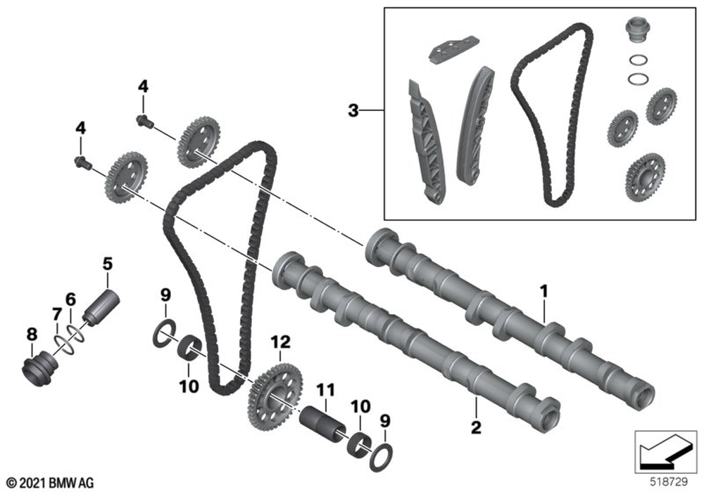 つ 11318534849 - Screw Plug, Silver - M24X1.5 2009-2021 BMW