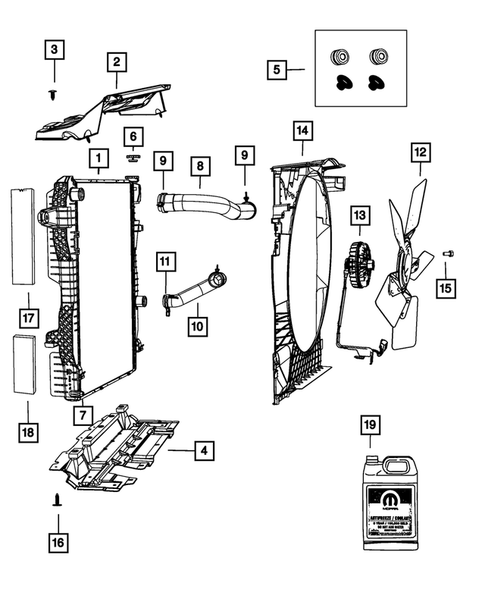Radiator and Related Parts; Charge Air Cooler for 2011 Ram 2500 #2