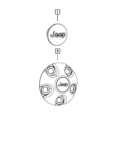 Wheel Covers and Center Caps for 2020 Jeep Gladiator #0