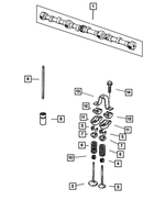 53010513AA - Engine 4.0L Six Cylinder: Exhaust Valve for Mopar Image