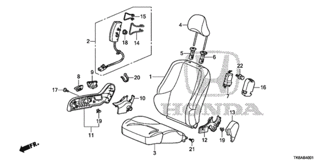 Front Seat (R.) (KA/KC) for 2013 Honda Fit #0
