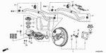 46407SAA003 - Chassis: CLAMP, TUBE for Honda Image