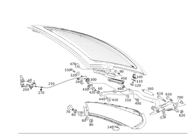 19921910 - Hardtop: Collared Bushing for Mercedes-Benz: SL400, SL450, SL550, SL63 AMG, SL65 AMG Image image