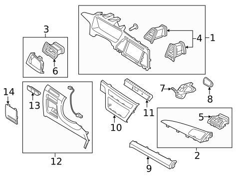 Instrument Panel Components for 2017 Hyundai Sonata #0
