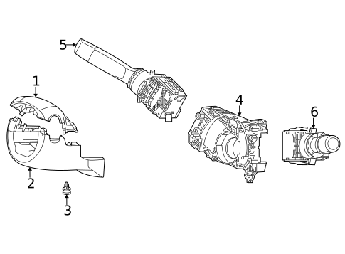 Shroud, Switches & Levers for 2023 Acura TLX #0