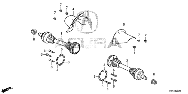 Rear Driveshaft for 2017 Acura NSX #0