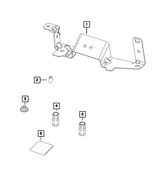 68144618AB - Electrical: Connector Bracket for Mopar Image image
