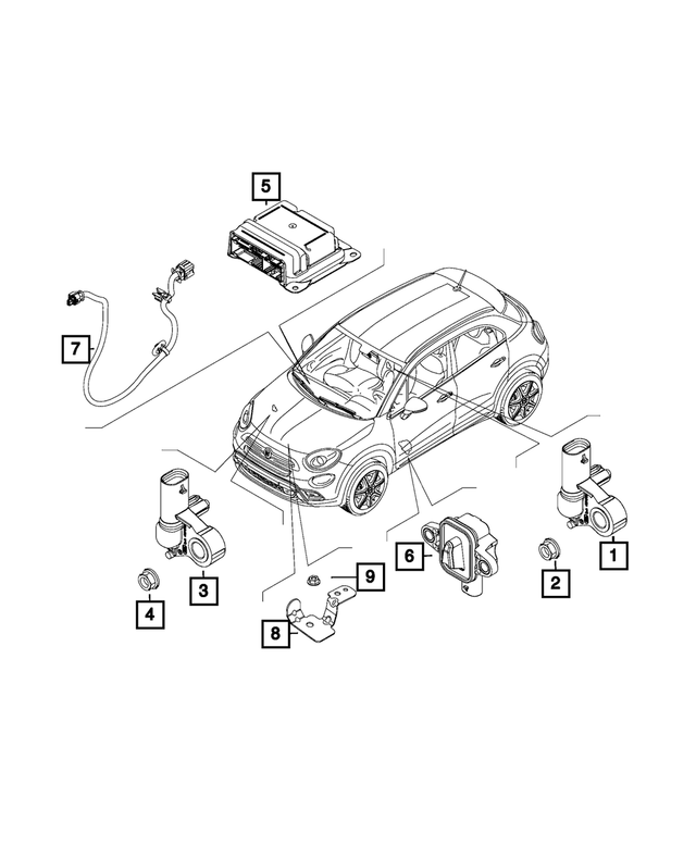 6107110AA - Electrical: Nut for Mopar Image image
