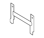 31391625 - Body: License Bracket for Volvo: C30, C70, S60, S60 Cross Country, S80, S90, V50, V60, V60 Cross Country, V70, V90, V90 Cross Country, XC60, XC70 Image