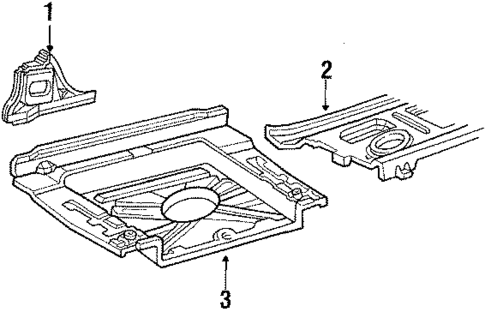 Rear Floor & Rails for 1991 Ford LTD Crown Victoria #1