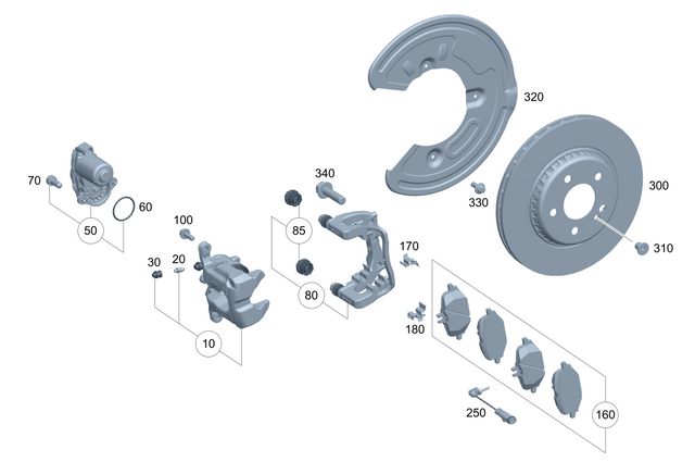 2544232900 - Brake System: Piston Housing for Mercedes-Benz: CLE53 AMG, GLC43 AMG Image image