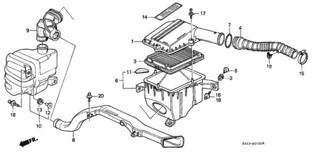 Air Cleaner for 1990 Honda Civic #0
