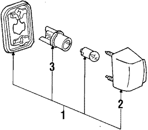License Lamps for 1985 Toyota Corolla #1