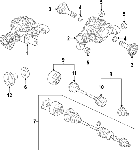 Axle Shafts & Joints for 2013 Audi Q7 #0