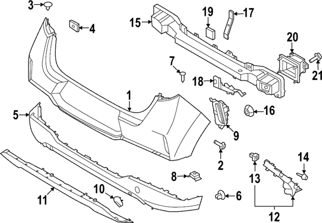 86610K0AA0 - : Bumper Cover for Kia Image