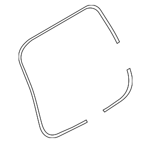 908306RR0A - : BACK DOOR / LIFTGATE WEATHERSTRIP (T33 ROGUE) for Nissan: Rogue Image