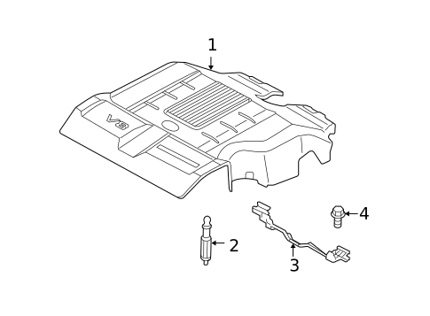 Engine Appearance Cover for 2010 Land Rover Range Rover #0
