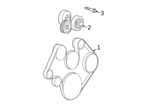 Belts & Pulleys for 2002 Jeep Grand Cherokee #0