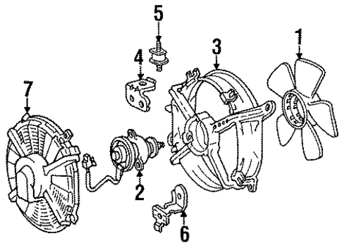 Fan for 1991 Lexus LS400 #0