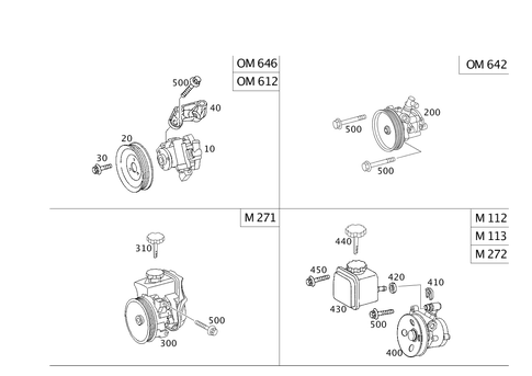 Power Steering Pump for 2006 Mercedes-Benz C55 AMG #0