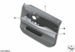 51417982116 - Individual Equipment: Door Trim Panel, Front Right for BMW: 535i, 535iX, 550i, 550iX Image image