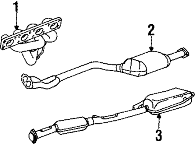 18301737983 - Exhaust: Converter &amp; Pipe for BMW Image