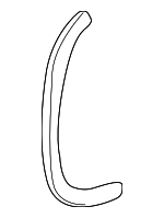 HJA1650AD - Body: Front Weather-strip for Jaguar Image