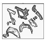 TKY87115X - Body: Inner Panel Assembly for Mazda: CX-9 Image