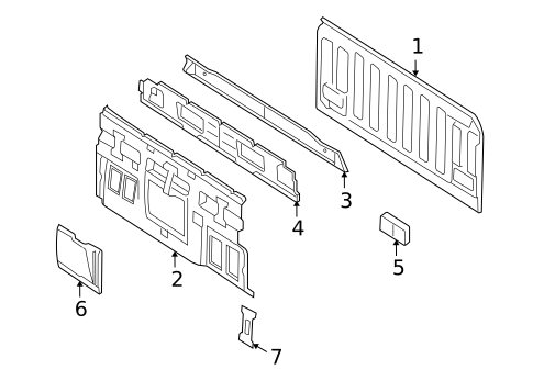 Back Panel for 2008 Ford Explorer Sport Trac #0
