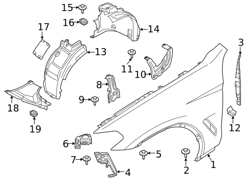 Fender & Components for 2022 BMW X3 #0