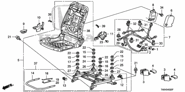 Front Seat Components (R.) (Manual Seat) for 2010 Honda Accord #0