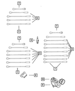 56041851AA - : Ignition Coil Cable for Mopar Image