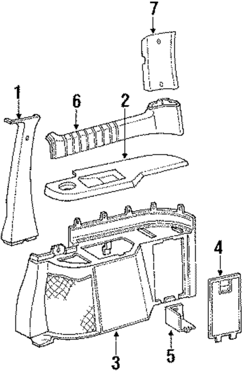 Quarter Panel Trim for 1993 Chevrolet Lumina APV #0