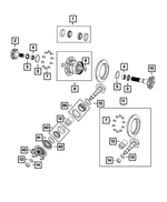 5013882AA - Rear Wheel Drive; Differential and Drive Line: Differential Shim Kit for Mopar Image