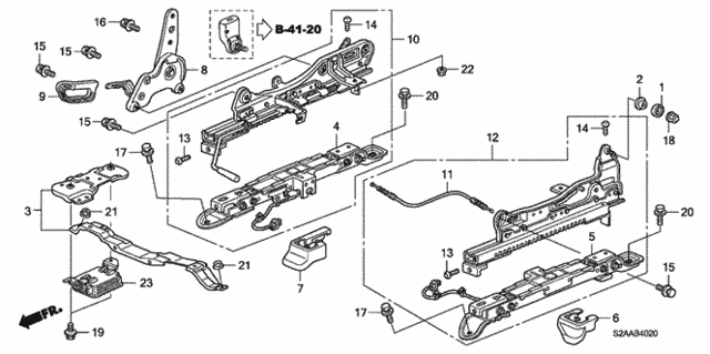 Seat Components (R.) for 2008 Honda S2000 #0