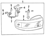 8139306010 - Electrical: Tail Lamp Assembly Bracket for Toyota: Camry Image