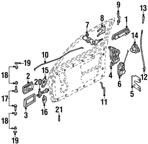 Front Door for 1992 Nissan D21 | OEM Parts Online