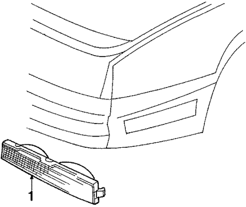 Park & Signal Lamps for 1988 Cadillac Seville #0