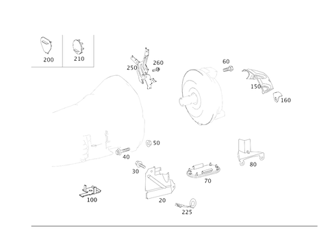 Attached Parts for Transmission, Oil Filler Pipe for 2009 Mercedes-Benz R320 #0