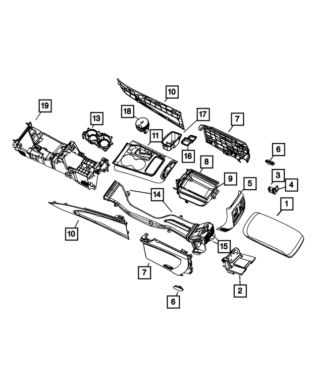 1SY571X9AE - : Gear Shift Indicator Bezel for Mopar Image