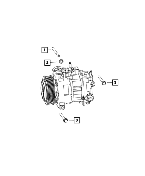 Air Conditioner Compressor and Mounting for 2022 Dodge Challenger #1