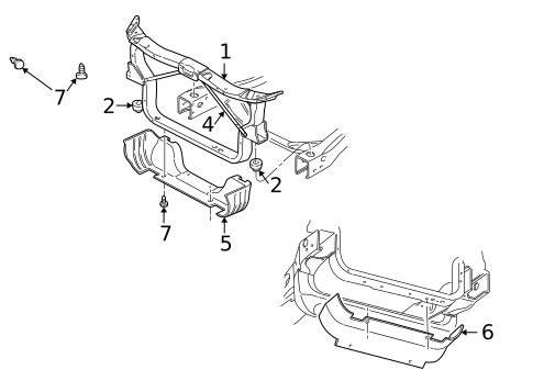 Radiator Support for 2003 Dodge Dakota #0