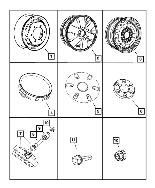 1JJ25SZ0AA - Wheels: Steel Wheel for Mopar Image