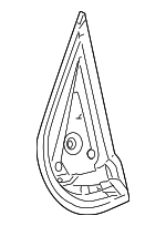 25862773 - Body: Mirror Assembly Gasket for Cadillac: Escalade EXT | Chevrolet: Avalanche, Suburban 1500, Suburban 2500, Tahoe | GMC: Yukon, Yukon XL 1500, Yukon XL 2500 Image